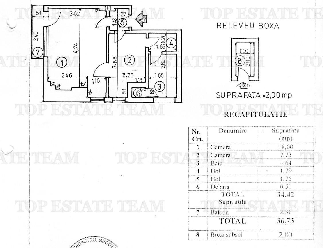 Apartament cu 2 camere de vanzare, Parc Cismigiu, centrala si balcon - foto 7