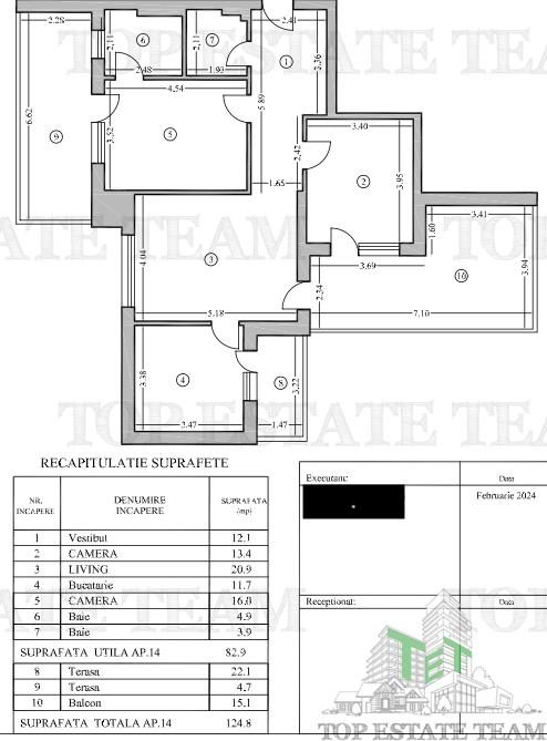 Apartament cu 3 camere si terasa Piata Unirii - foto 18