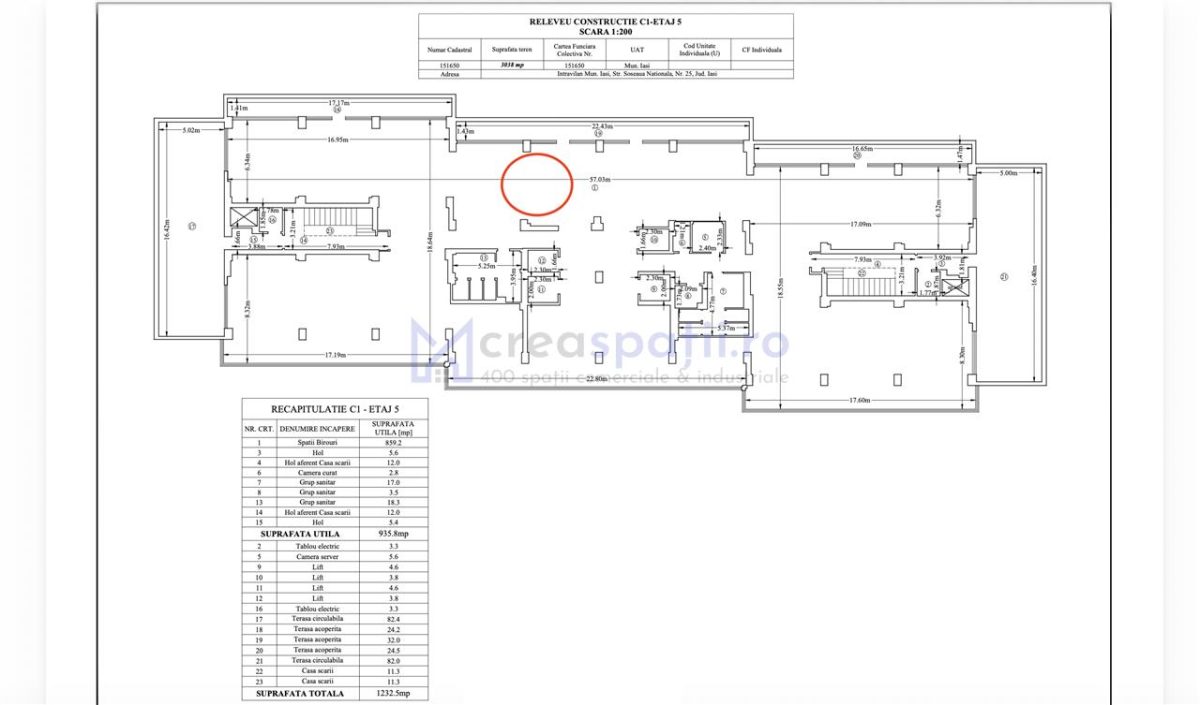 Spatiu birou semicentral Iasi, zona Palas Campus - Podul de Piatra - foto 6