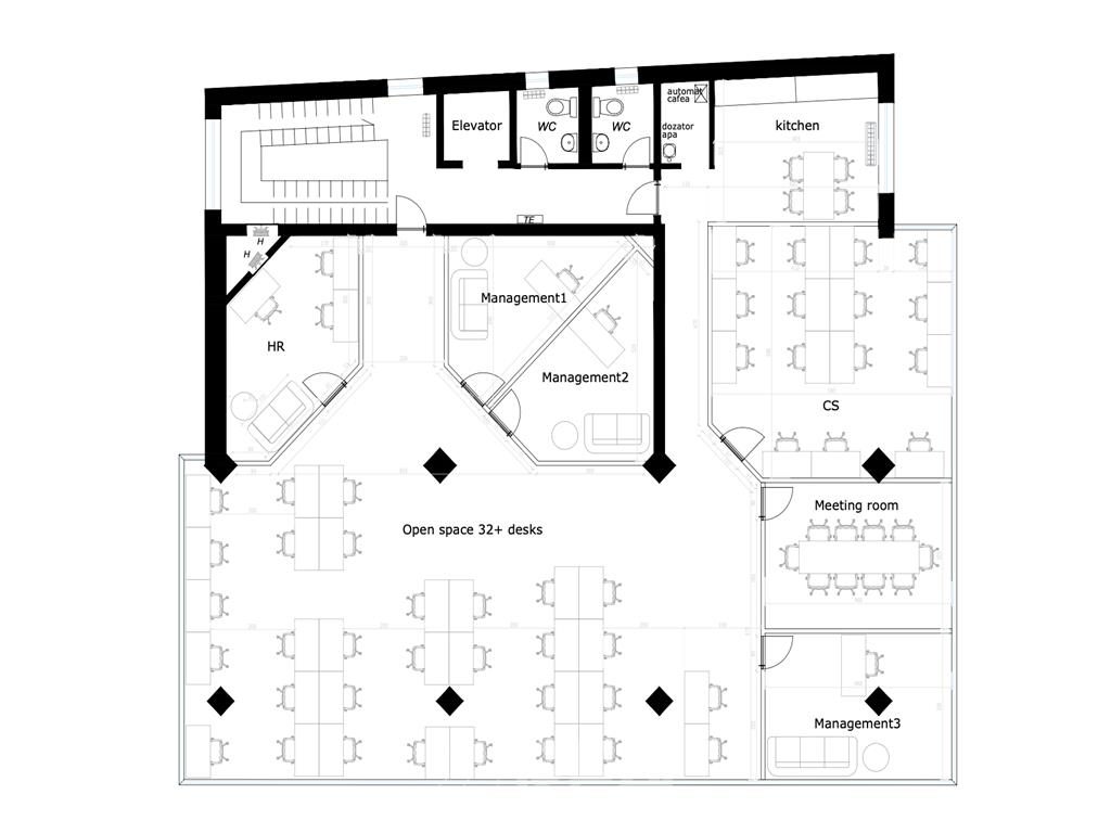 Inchiriere spatiu de birouri in Piata Victoriei de la 130 mp - foto 8