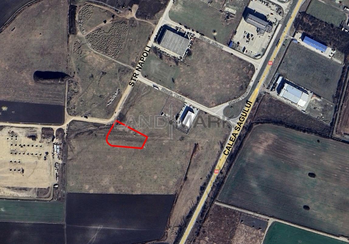 Teren industrial cu PUZ de vanzare in zona Sagului - Timisoara