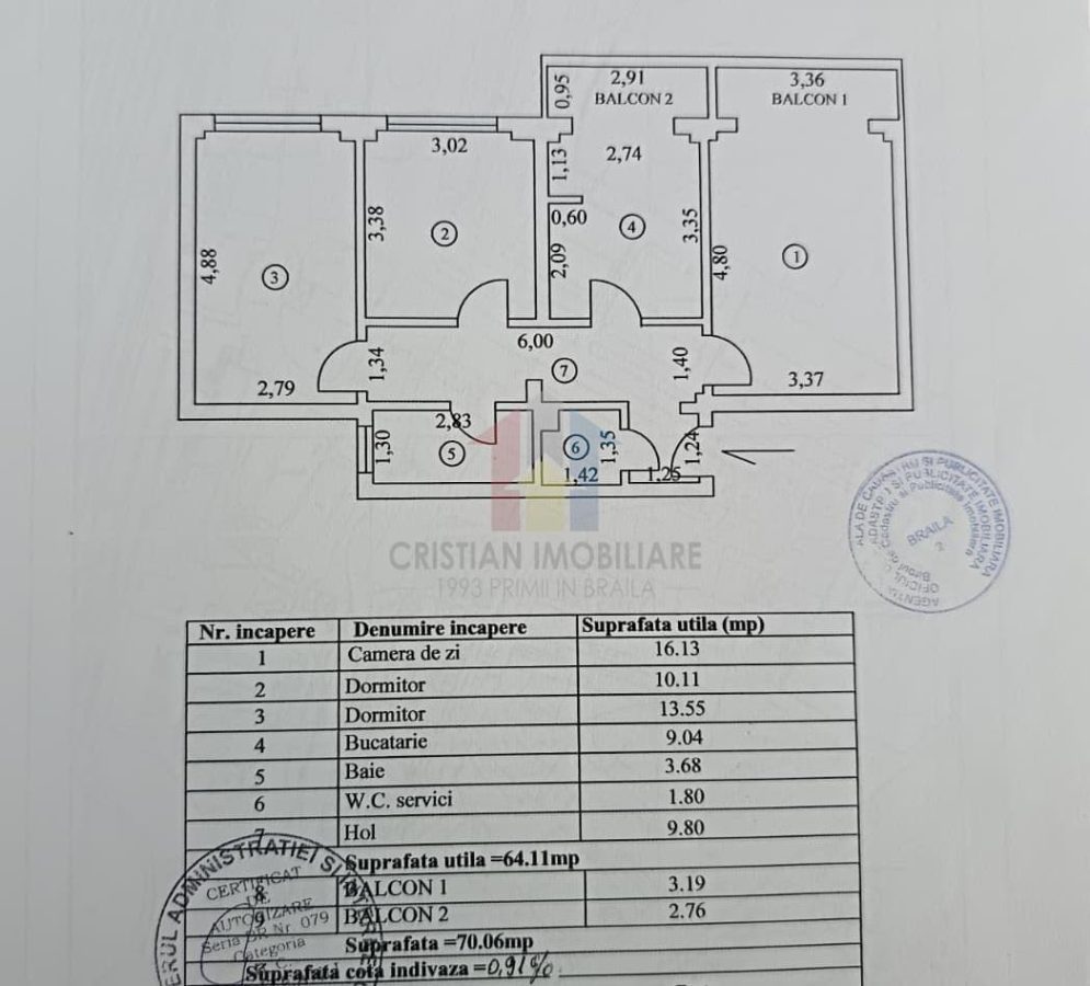 Mobilat si Utilat! Ap 3 camere, zona Garii, SPATIOS - foto 9