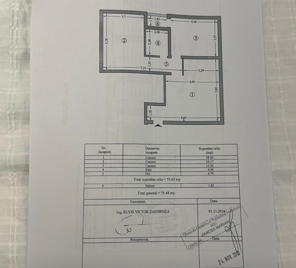 Apartament 3 camere, 76mp, la 2 min de Palas, Parcare inclusă - foto 11