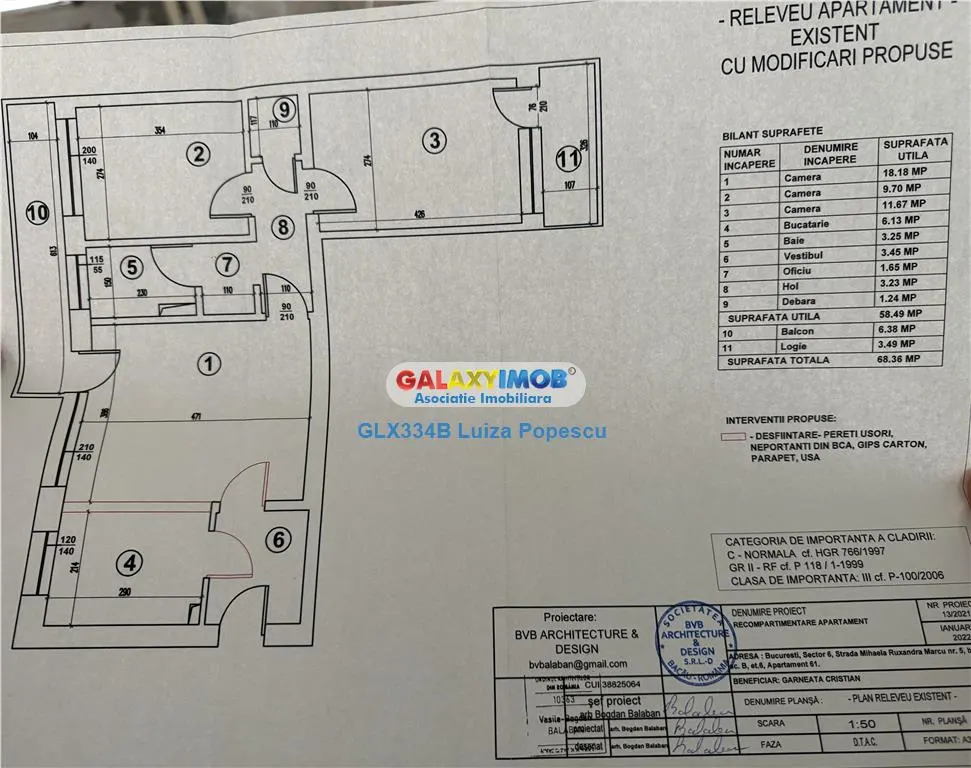 Apartament 3 camere AFI COTROCENI-BD TIMISOARA et 6|8,reabilitat - foto 11