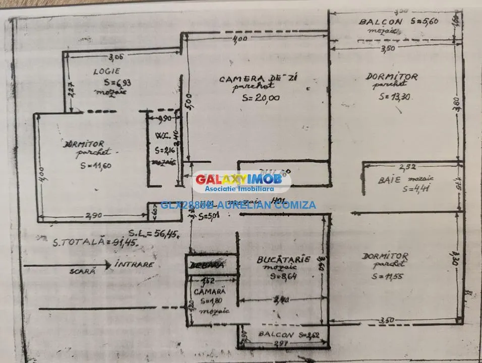 Vanzare apartament 4 camere zona Domenii/Agronomie etaj 4/4 decomandat - foto 1