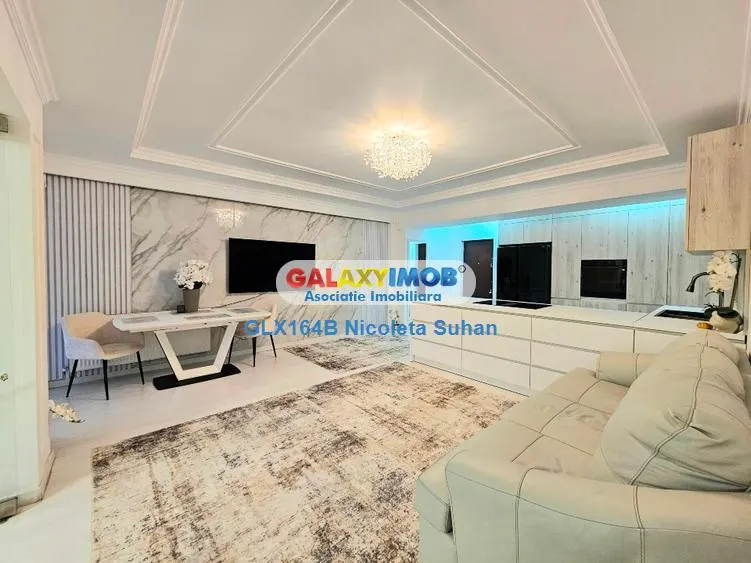 DOROBANTI,4 camere,3 bai,mobilat &utilat LUX high-end+parcare subterna - foto 1