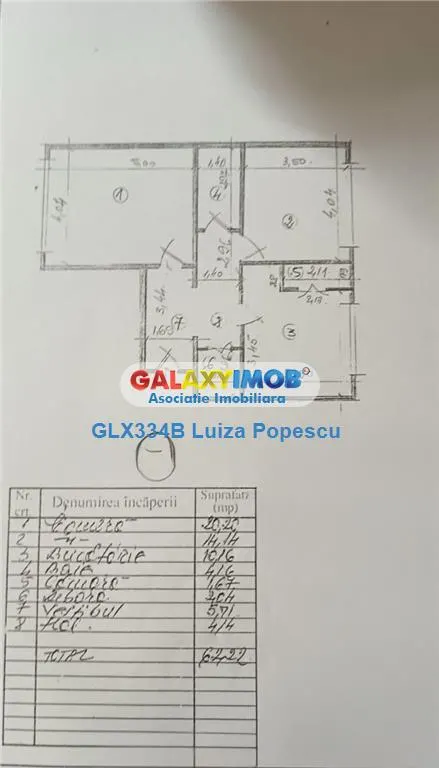 Apartament 2 camere de vanzare| 13 Septembrie | 62mp | Bloc Reabilitat - foto 5
