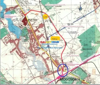 Teren Buftea Gara Rombiz 7500 mp Industrial Depozitare - foto 1