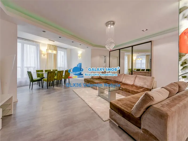 Vanzare -Inchiriere apartament 4 camere 160 mp lux Herastrau mobilat - foto 3