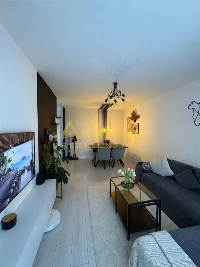 Apartament 2 camere decomandat de vanzare 58 mp  etaj 5/6  mobilat si utilat / parcare inclusa - foto 3