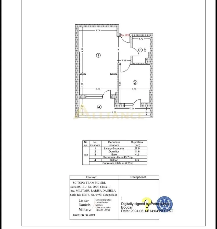 Apartament 2 camere || 52 mp || Popesti Leordeni || bloc 2024 || - foto 10
