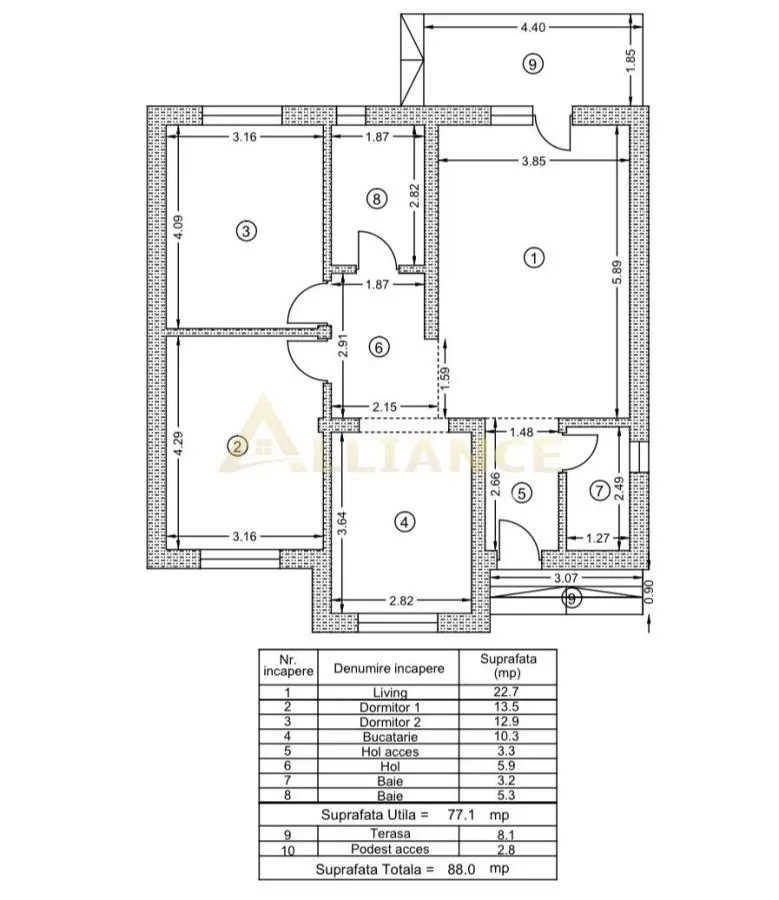 Casa individuala || 3 camere || teren 350 mp - foto 4