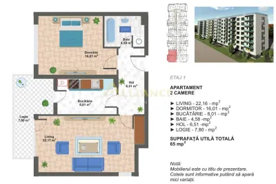 Drumul Binelui | Aparatorii Patriei - 2 cam. 65mp - foto 8