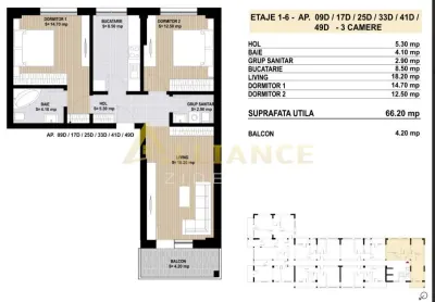 Grand Arena Mall /Apartament cu 3 Cam Decomandat OFERTA - foto 10