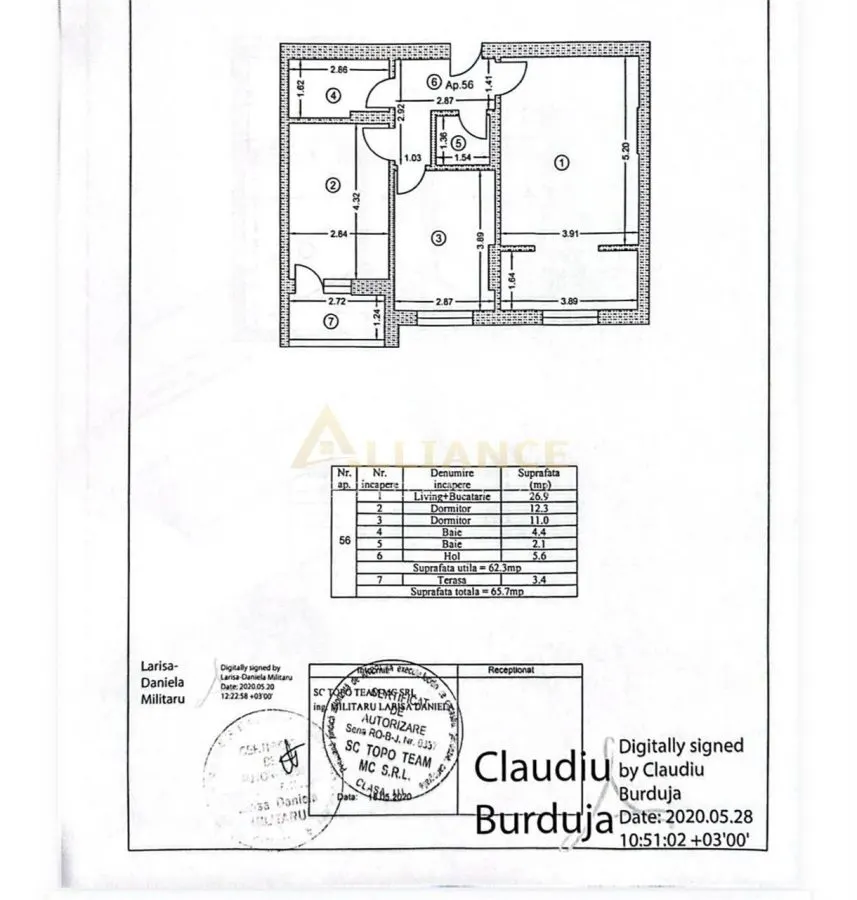 Apartament 3 Camere metrou 5 min Mobilat - foto 17