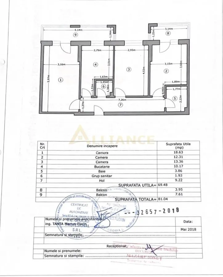 3  camere decomandat Brown Metalurgiei - foto 24