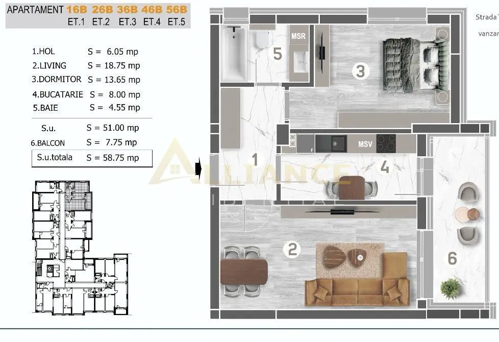 Apartament 2 camere Grand Arena Sector 4 - foto 2