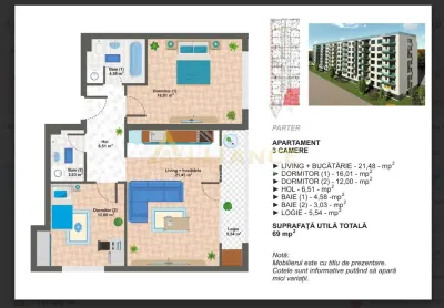 Aparatorii Patriei Ap 3 camere - foto 2