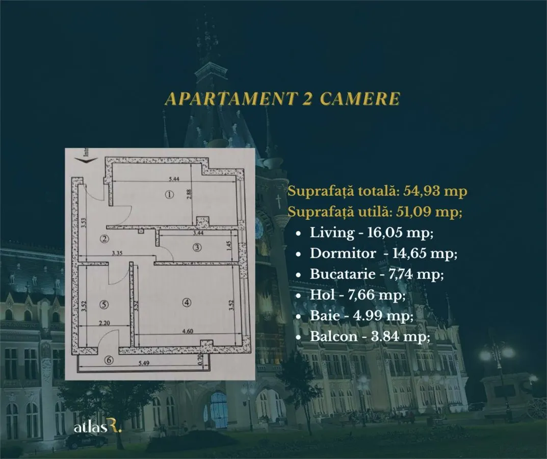 Apartament 2 camere decomandat | 51 mp utili + balcon | Moara de Vânt | bloc 2017 - foto 7