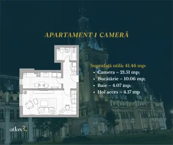 Apartament 1 camera | Ultracentral | 41.46 mp | 142.975 euro | Comision 0 - foto 8