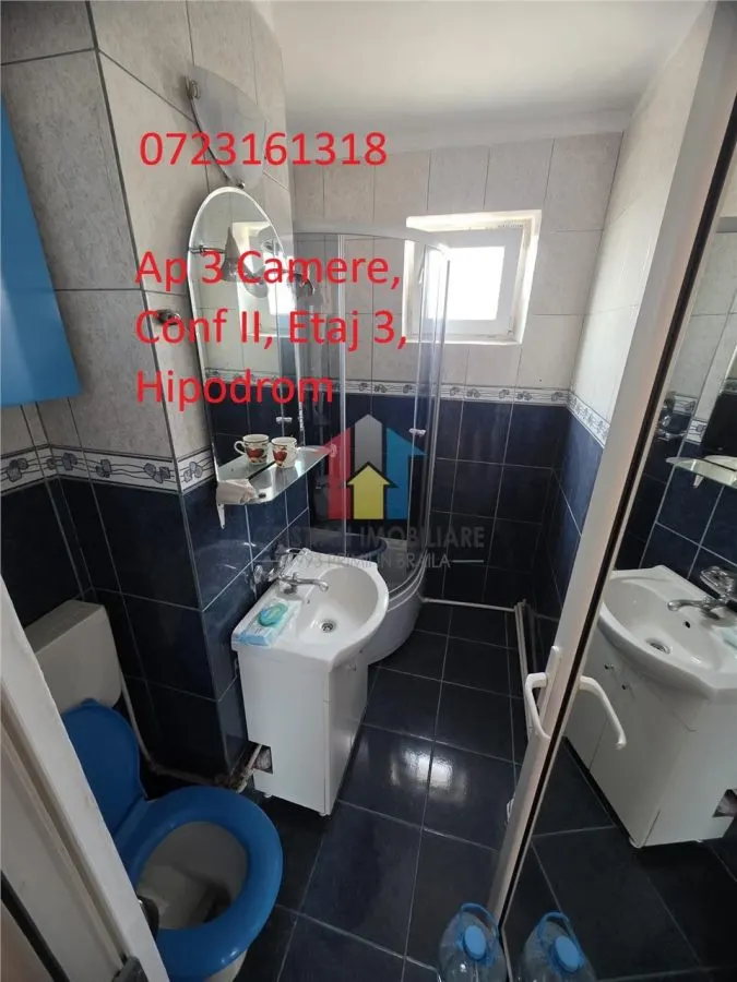 Ap.3 cam conf 2, Hipodrom, renovat, mob si utilat, etaj 3 - foto 1
