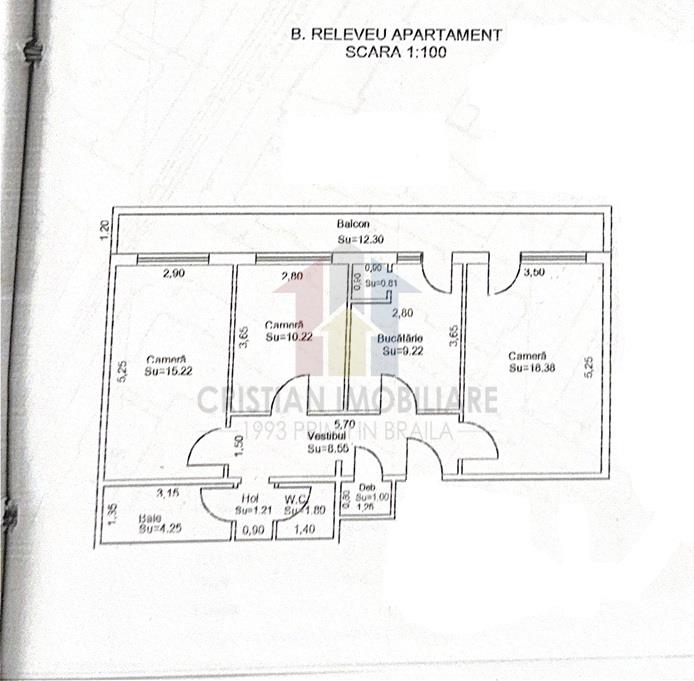 LIBER 3 camere, parter cu balcon 14 m, Semimobilat, Garii - foto 17