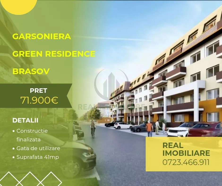 Garsoniera Green Residence Brasov+2 locuri de parcare! - foto 1