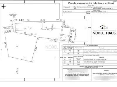 Teren intravilan Barlad, 707 mp, zona centrala, str Bradului - foto 8