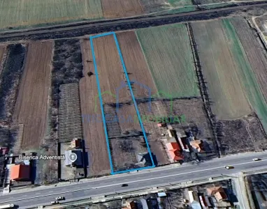 Casa Bradesti , teren  intravilan 7952 mp , deschidere 33 m la DE 70 - foto 3