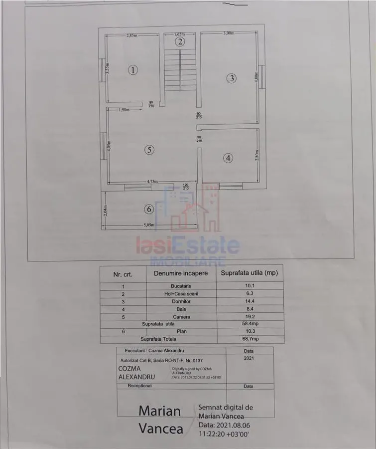 Dumbrava com. Ciurea Vila P+M Su=120mp Teren 300mp toate utilitatile - foto 12