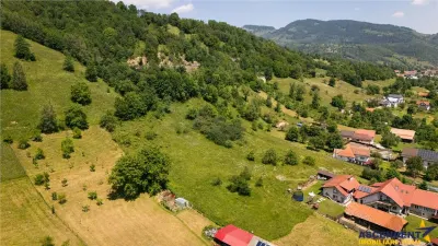 FILM!View superb catre munti,teren pretabil constructie Hotel,4.400 mp, Moieciu de Jos, Bran - foto 9