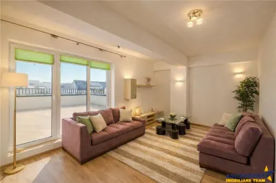 Apartament 2 camere,tip penthouse,mobilat, utilat.2 terase,100mp,Tractorul,Brasov. - Brasov