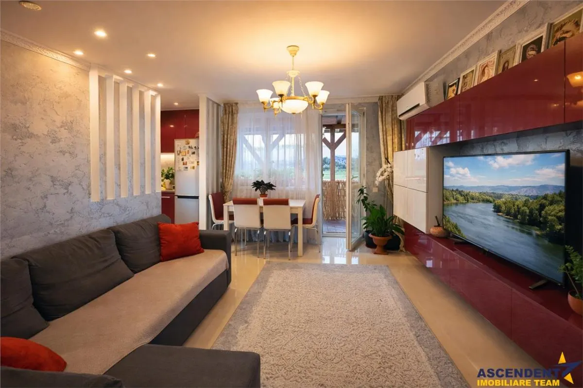 3 camere,panoramic,75 mp,mobilat,terasa, lift,parcare,Unirii,Targu Mures,Digului - foto 1