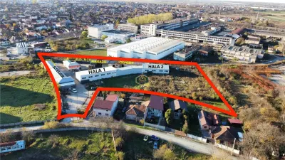 VIDEO | 14 Mai | Hale + Cladiri administrative | Teren intravilan - 9.727 mp | Productie, Sediu firma, Depozitare - foto 1