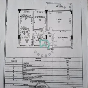 Apartament 3 camere Tractorul, 104mp.,  Brasov - foto 8