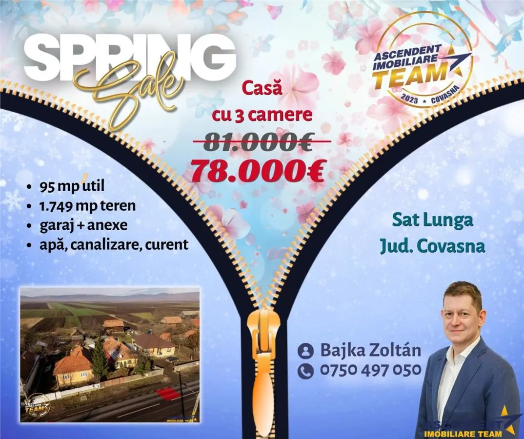 3D&FILM! Casa cu 3 camere,1.800mp teren, facilitati apreciabile, langa Targu Secuiesc - foto 1
