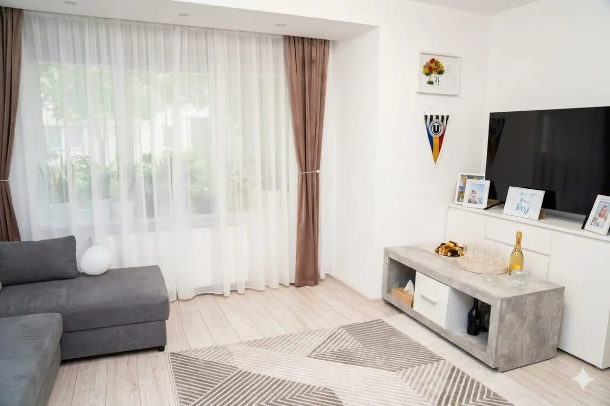 Apartament 2 Camere Tudor Renovat Mobilat Zona cu Spatiu Verde - foto 3