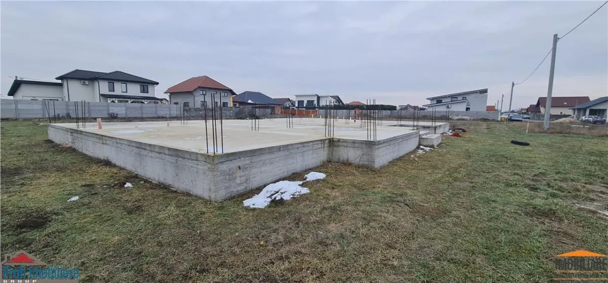 Teren -Fundatie pt. Casa noua Parter 228mp in constructie -Livada - foto 9