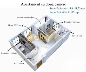 Apartament 2 Camere | 81.23 mpt | Avans 20% | Suceava | ID:1641 - foto 1