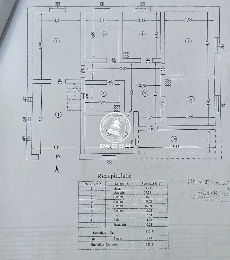 Teren intravilan 6650 mp ,42ml deschidere , toate utilitatile , asfalt - Aroneanu , Iasi - foto 2