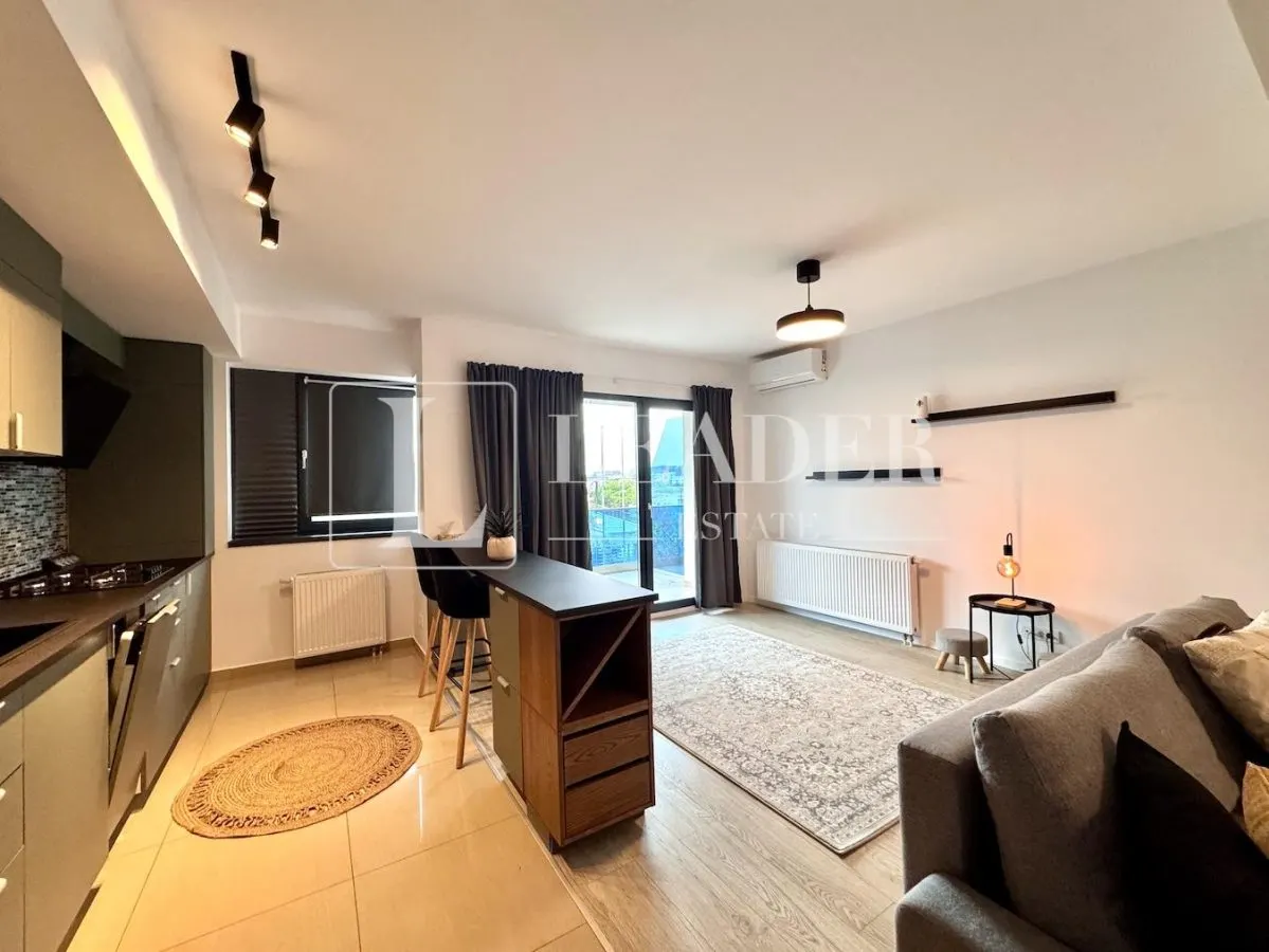 Apartament mobilat cu 2 camere | Pipera | Bloc 2020 | Parcare subterana - foto 3