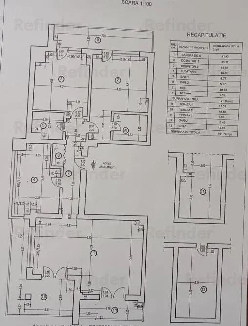 Apartament 3 camere 192mp | 3 terase | centrala proprie | garaj | boxa | Dorobanti - Charles de Gaulle | - foto 14