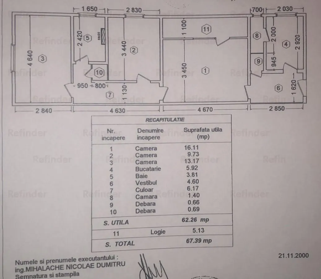 Vanzare apartament 3 camere | Titan metrou | bloc reabilitat | 67mp utili | etaj 2/4 | - foto 4
