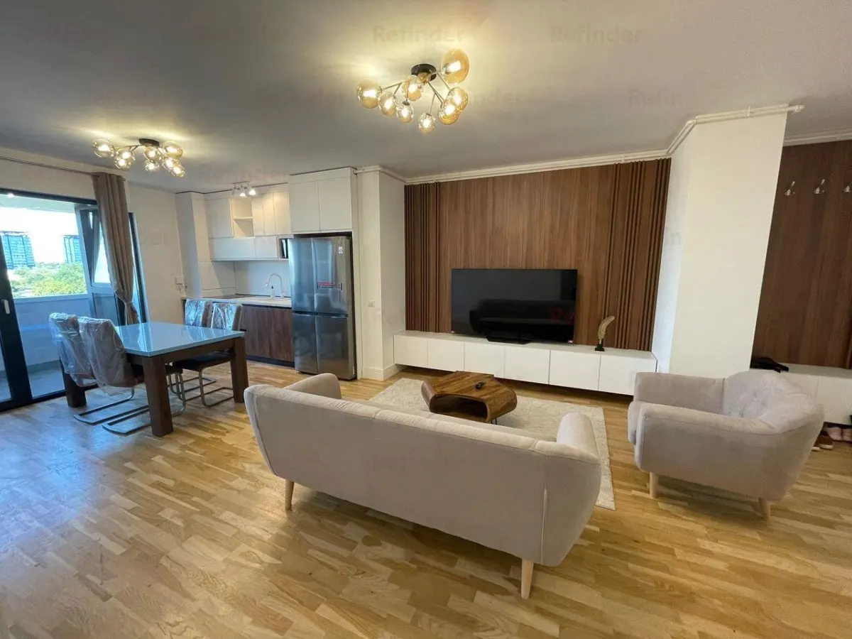 vanzare apartament lux 2 camere | Barbu Vacarescu | 60mp utili | etaj 7 | mobilat, utilat, loc parcare subteran | - foto 1