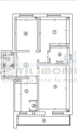 Apartament 3 camereÂ  â€“ Dacia | 72 mp - foto 1