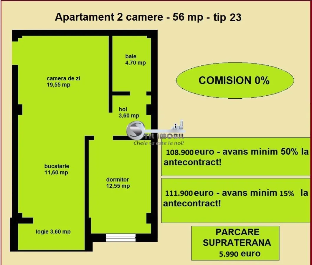 Apartament 2 camere nou de vanzare in Iasi Valea Lupului, bloc 2025 - foto 2