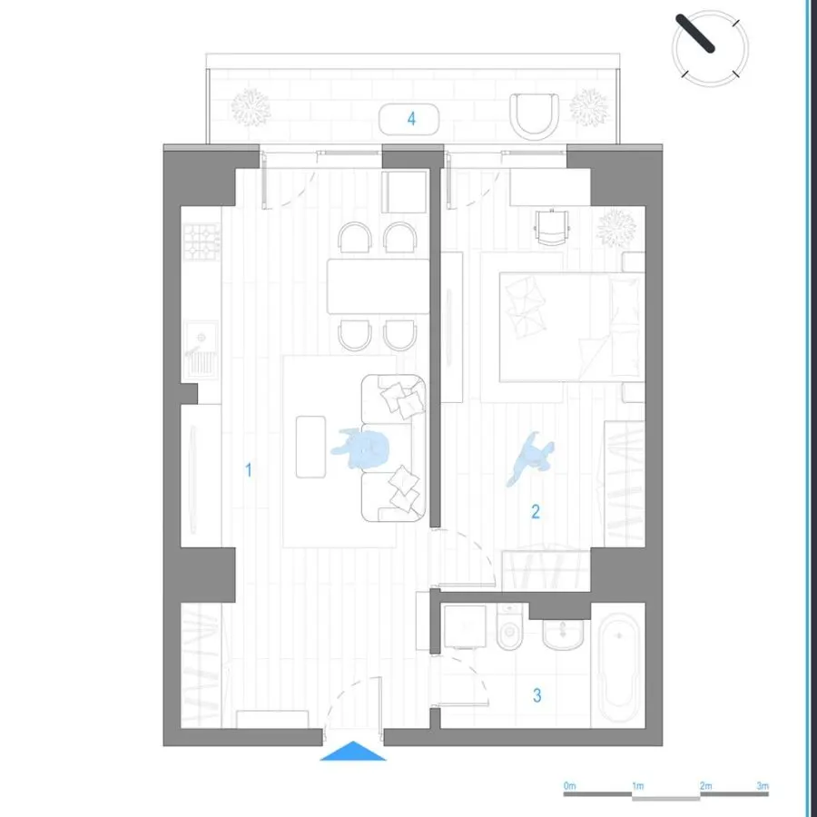 Apartament 2 camere - bloc nou - Cug - Selgros - foto 3
