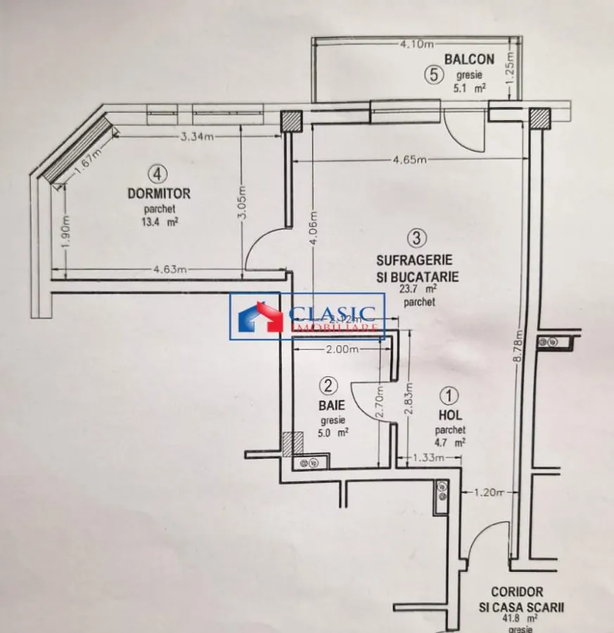 Vanzare apartament 2 camere bloc nou Dambul Rotund zona Mega Image, Cluj-Napoca - foto 9