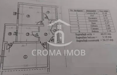 Vanzare apartament 2 camere, mobilat utilat, in Ploiesti, zona Paltinis - foto 15