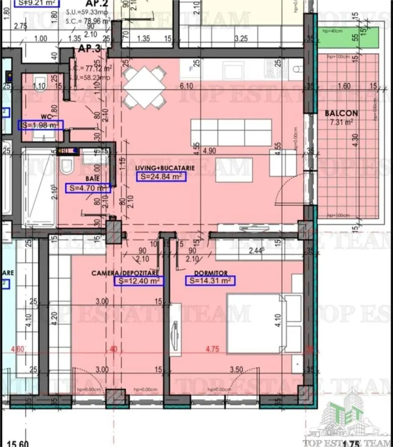 Apartament 3 camere in proiect nou - Bratianu, Constanta - foto 2